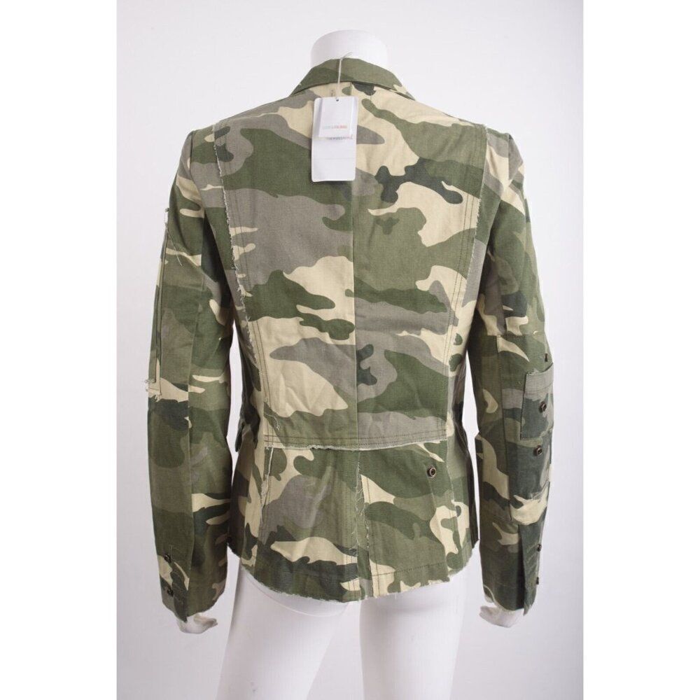 Zadig & Voltaire Womans Virginia Camo Blazer Jacket S Green Kaki Camouflage NWT - Picture 6 of 7